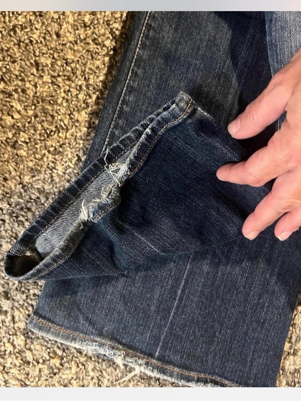 VTG 7 For All Mankind Size 30 Long Leg Bootcut Jeans - Picture 3 of 3